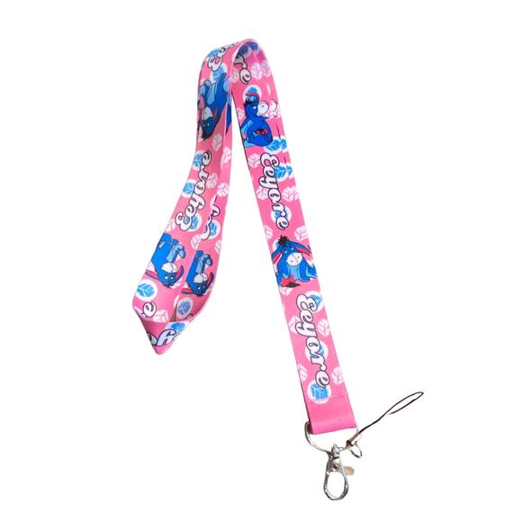 Walt Disney World Laynard - Eeyore Pink Laynard - Trading Pin Lanyard - Picture 1 of 5
